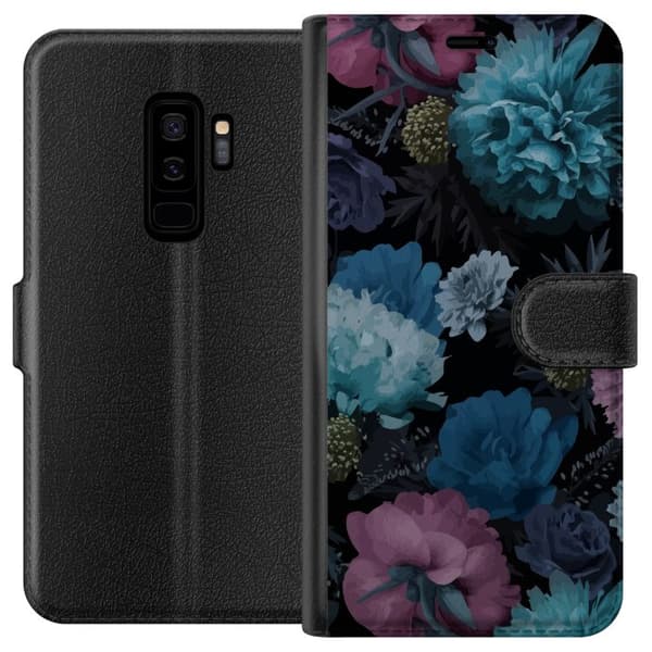 Kompatibel Tegnebogsetui til Samsung Galaxy S9+ Blomster
