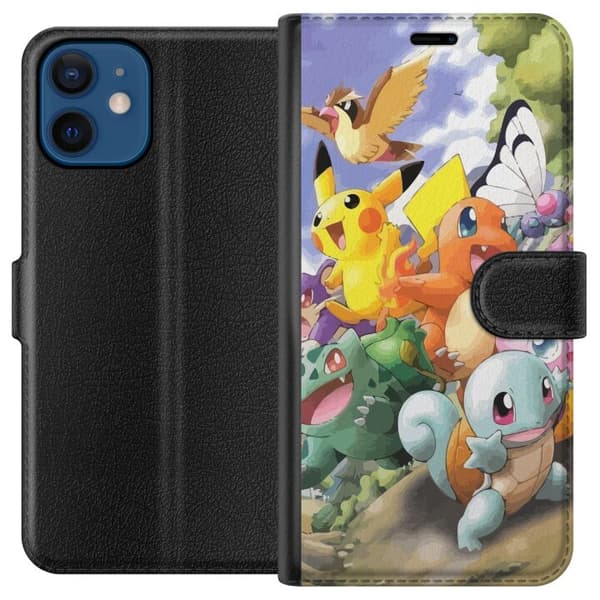 Kompatibel Tegnebogsetui til Apple iPhone 12 Pokemon