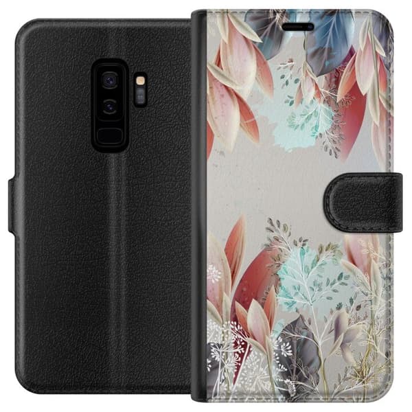 Kompatibelt Lommeboketui til Samsung Galaxy S9+ Blomster