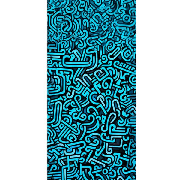 Kompatibelt Plånboksfodral till Apple iPhone 13 Pro Blå abstrakt graffiti