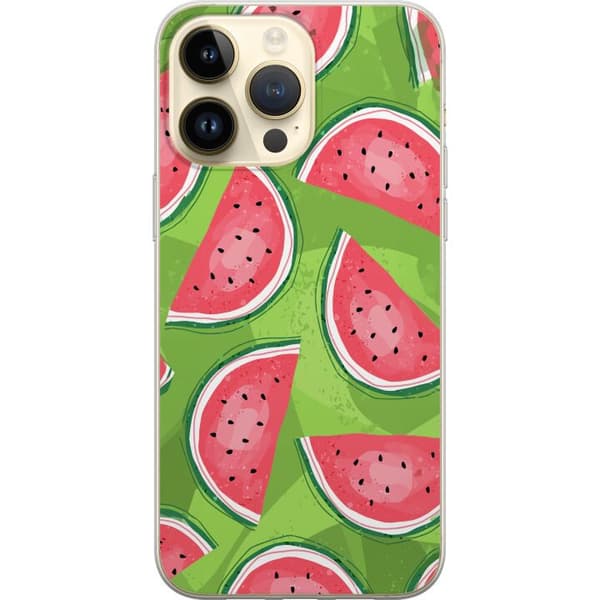 Kompatibelt Mobildeksel til Apple iPhone 14 Pro Max Vattenmelon