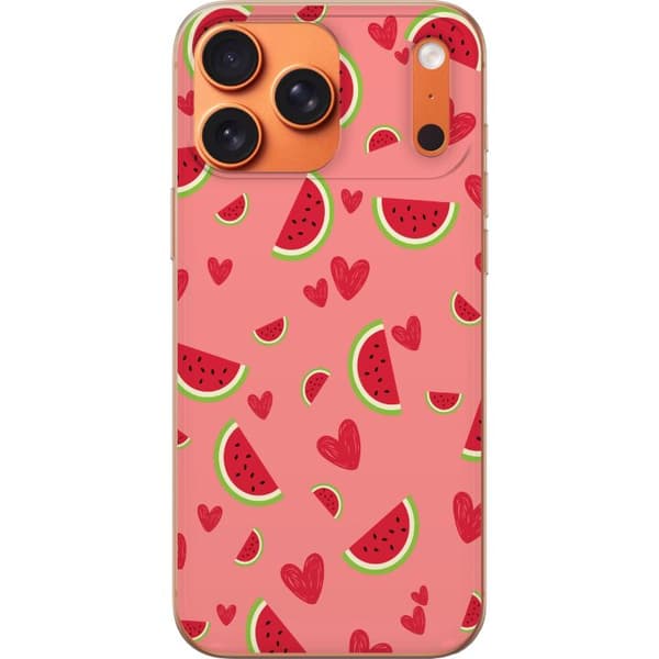 Kompatibelt Mobildeksel til Apple iPhone 18 Pro Max Vattenmelon och hjärtan