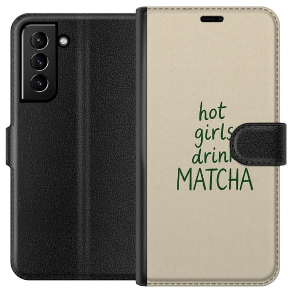 Kompatibel Tegnebogsetui til Samsung Galaxy S21+ 5G Matcha Klub