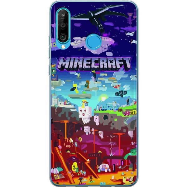 Kompatibelt Mobilskal till Huawei P30 lite Minecraft