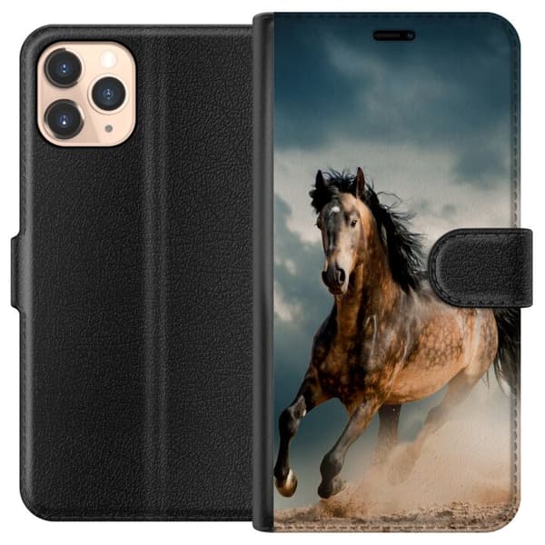 Kompatibel Tegnebogsetui til Apple iPhone 11 Pro Hest