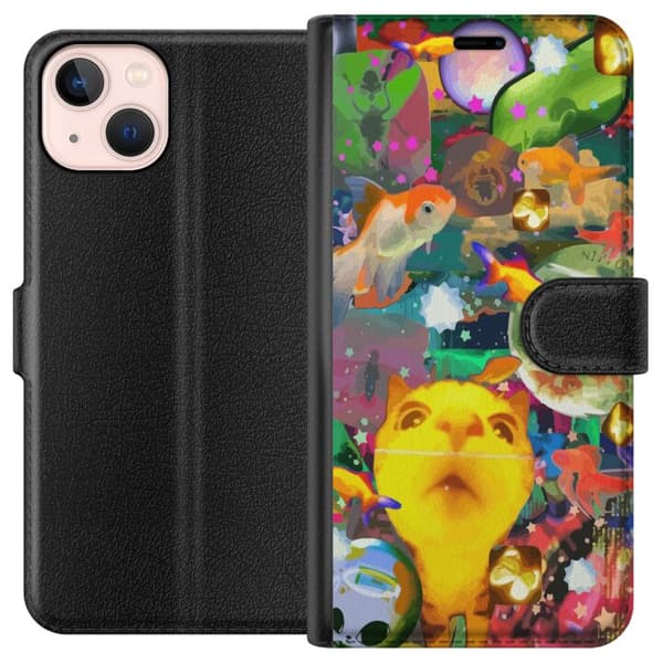 Kompatibelt Plånboksfodral till Apple iPhone 13 mini Roliga Djur