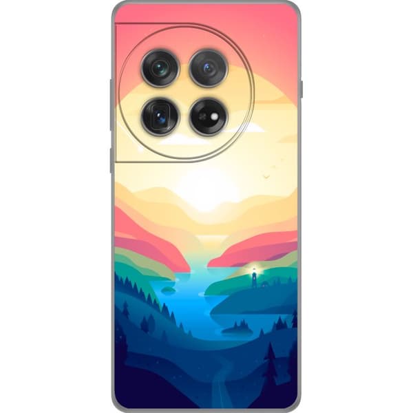 Kompatibelt Mobildeksel til OnePlus 12 Rosa horisont