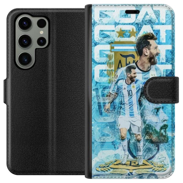 Kompatibel Tegnebogsetui til Samsung Galaxy S23 Ultra Messi