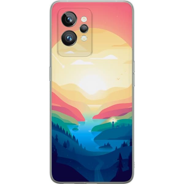 Kompatibelt Mobilskal till Realme GT2 Pro Pink Horizon