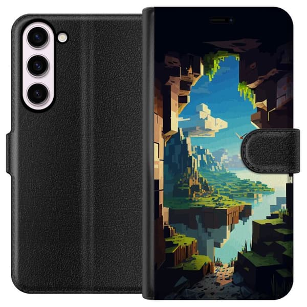 Kompatibelt Lommeboketui til Samsung Galaxy S23+ Minecraft