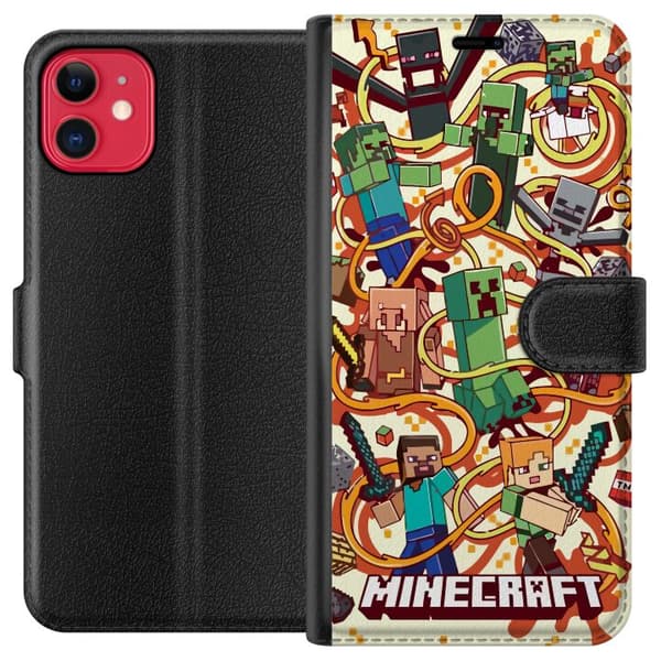 Kompatibelt Plånboksfodral till Apple iPhone 11 Minecraft