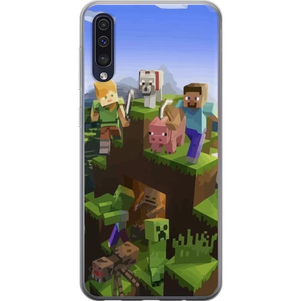 Kompatibelt Mobildeksel til Samsung Galaxy A50 Minecraft