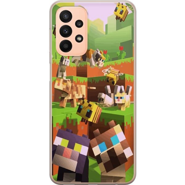 Kompatibel Mobilcover til Samsung Galaxy A23 MineCraft