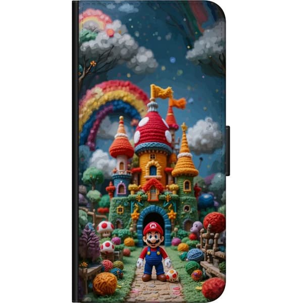 Kompatibelt Lommeboketui til OnePlus 8 Super Mario-inspirert eventyrtema