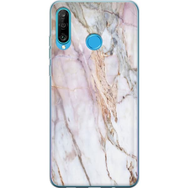 Kompatibelt Mobilskal till Huawei P30 lite Marmor