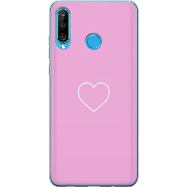 Kompatibelt Mobilskal till Huawei P30 lite Hjärta