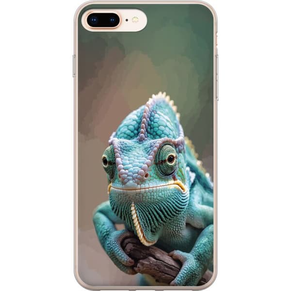 Kompatibelt Mobildeksel til Apple iPhone 7 Plus Realistiskt dyreportrett av kameleon