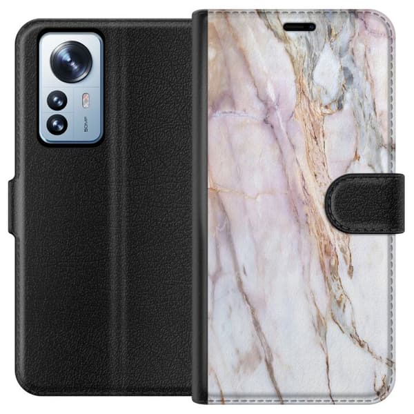 Kompatibelt Plånboksfodral till Xiaomi 12 Pro Marmor