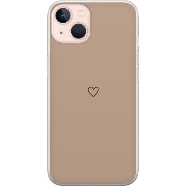 Kompatibel Mobilcover til Apple iPhone 13 Hjerte Brun