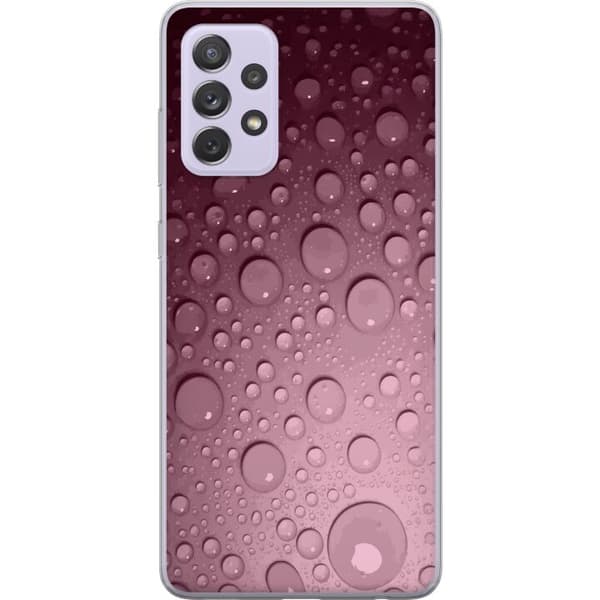 Kompatibelt Mobildeksel til Samsung Galaxy A52s 5G Rosa vattendroppar