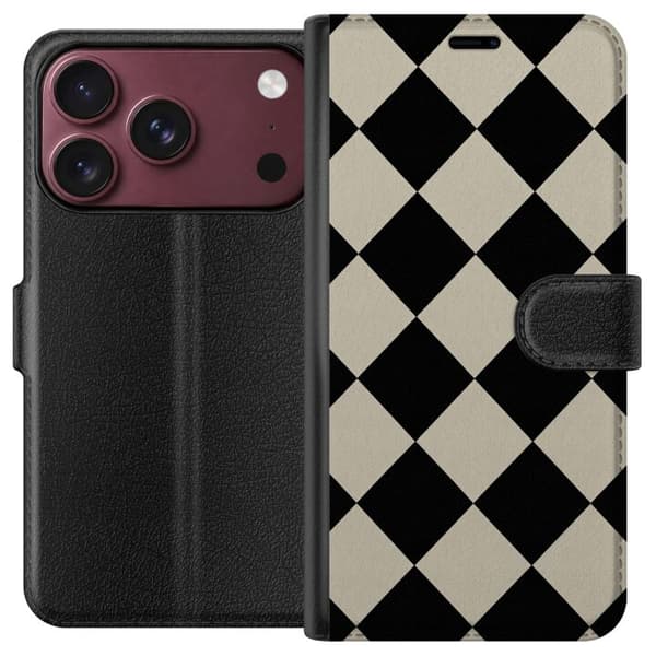 Kompatibelt Lommeboketui til Apple iPhone 18 Pro Max Mono-diamant