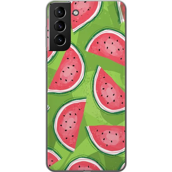 Kompatibelt Mobilskal till Samsung Galaxy S21+ 5G Vattenmelon