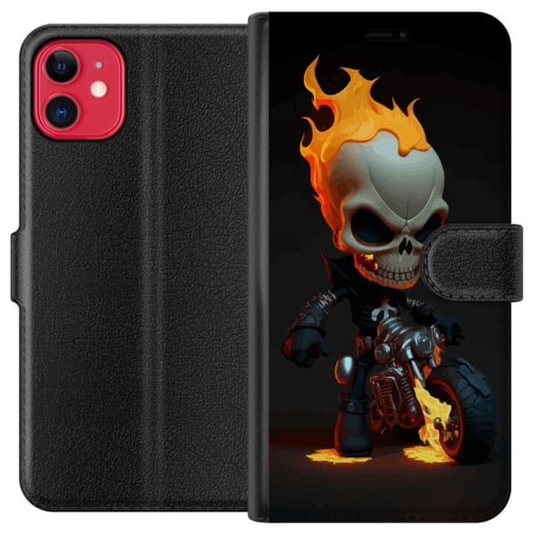 Kompatibel Tegnebogsetui til Apple iPhone 11 Kranium Motor