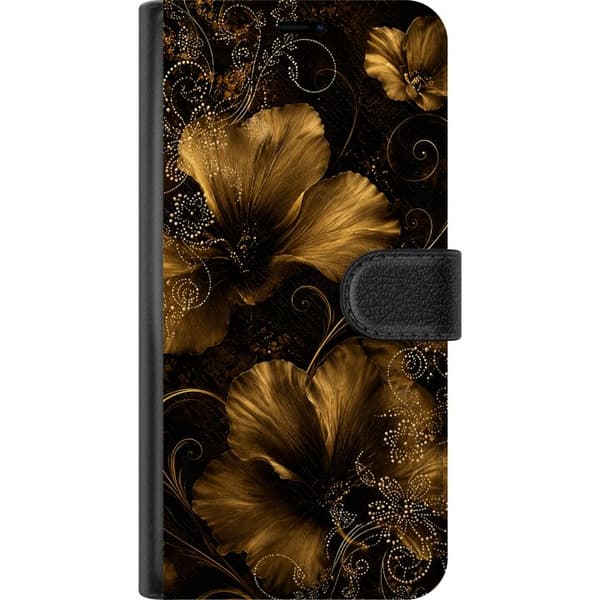 Kompatibelt Plånboksfodral till Apple iPhone 18 Pro Max Golden Bloom