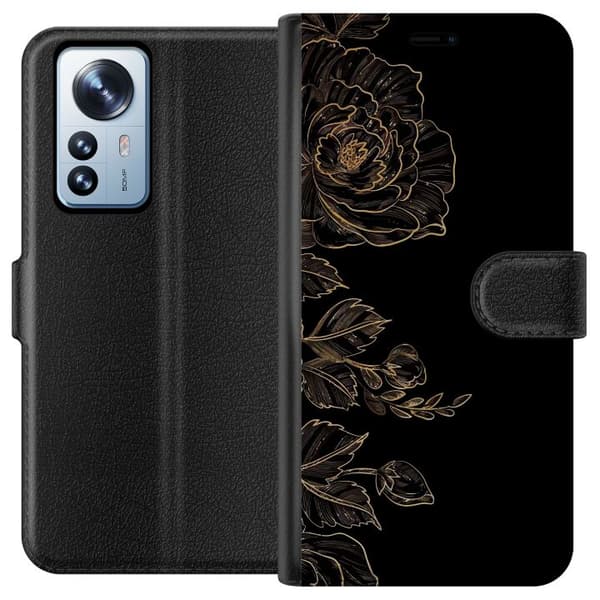 Kompatibel Tegnebogsetui til Xiaomi 12 Pro Blomster