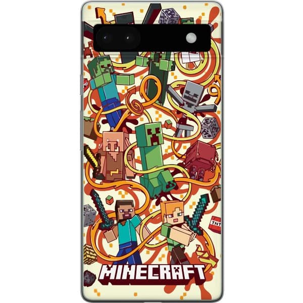 Yhteensopiva Puhelinkuori Google Pixel 6a Minecraft