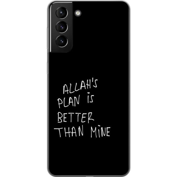 Kompatibelt Mobildeksel til Samsung Galaxy S21+ 5G Allahs plan är bättre än min