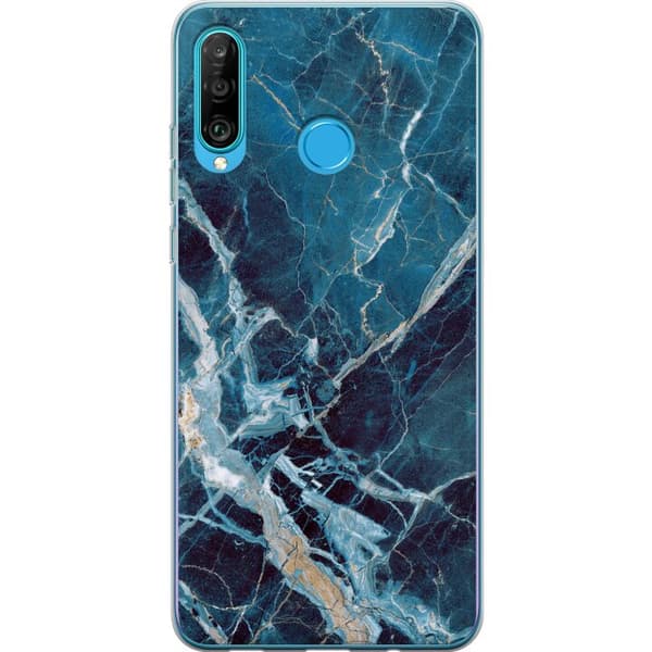 Kompatibelt Mobilskal till Huawei P30 lite Marmor