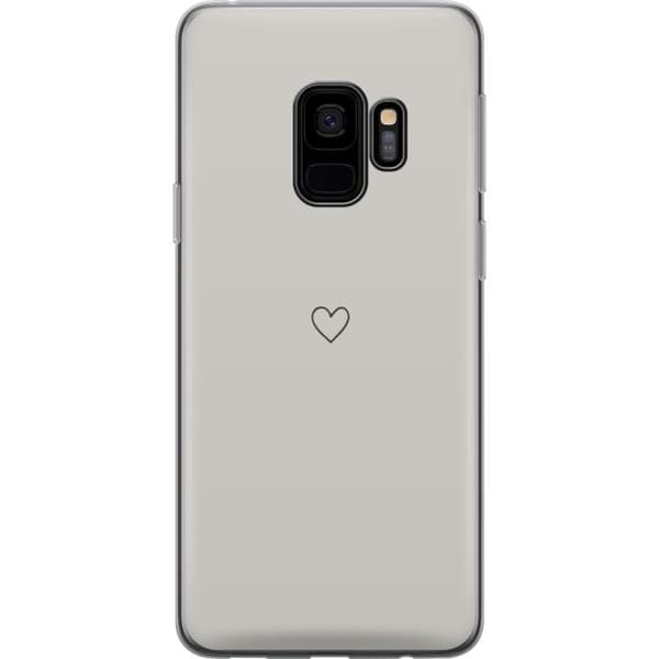 Kompatibelt Mobilskal till Samsung Galaxy S9 Grått hjärta