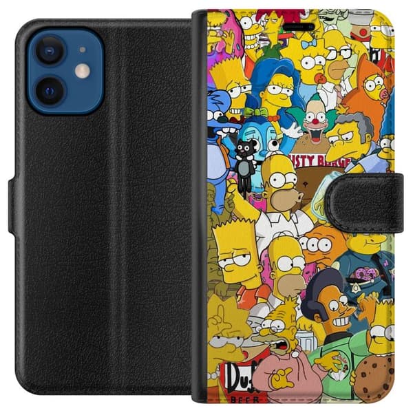 Kompatibel Tegnebogsetui til Apple iPhone 12 Simpsons