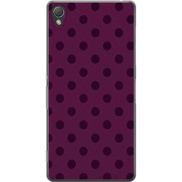 Kompatibelt Mobildeksel til Sony Xperia Z3 Plommeprikker