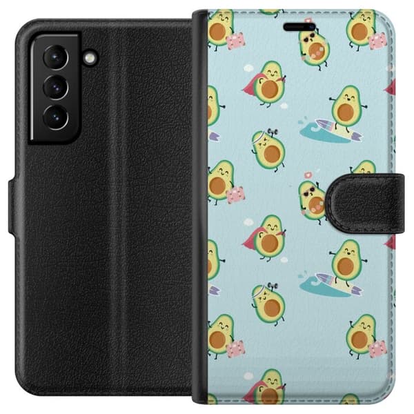 Kompatibel Tegnebogsetui til Samsung Galaxy S21+ 5G Avocado