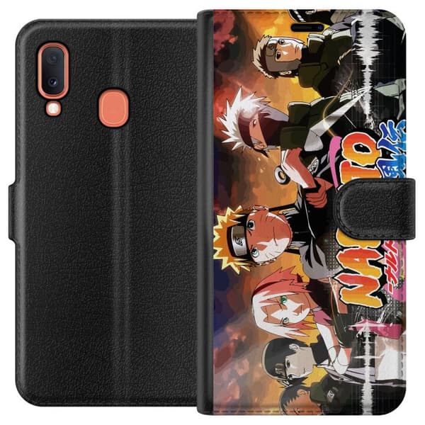 Kompatibelt Plånboksfodral till Samsung Galaxy A20e Naruto