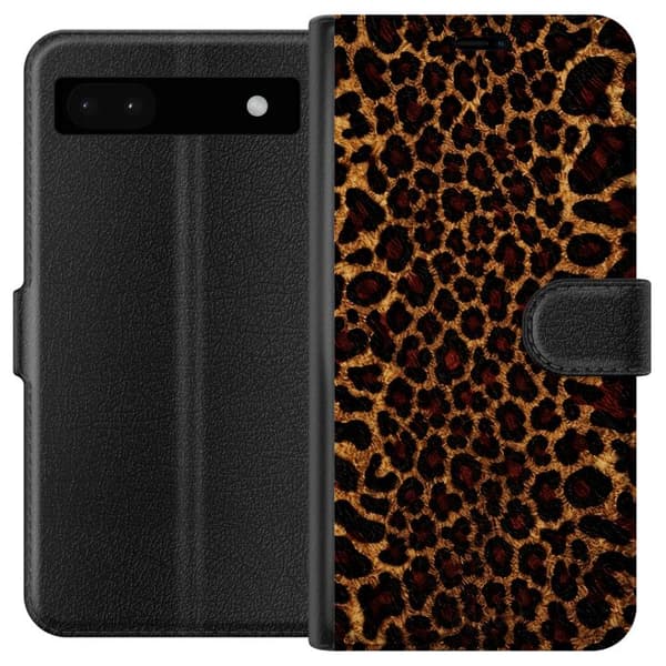 Kompatibelt Plånboksfodral till Google Pixel 6a Leopard Icon