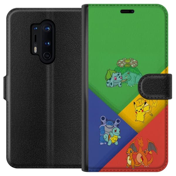 Kompatibel Tegnebogsetui til OnePlus 8 Pro med klassiske første udviklinger og farvetema