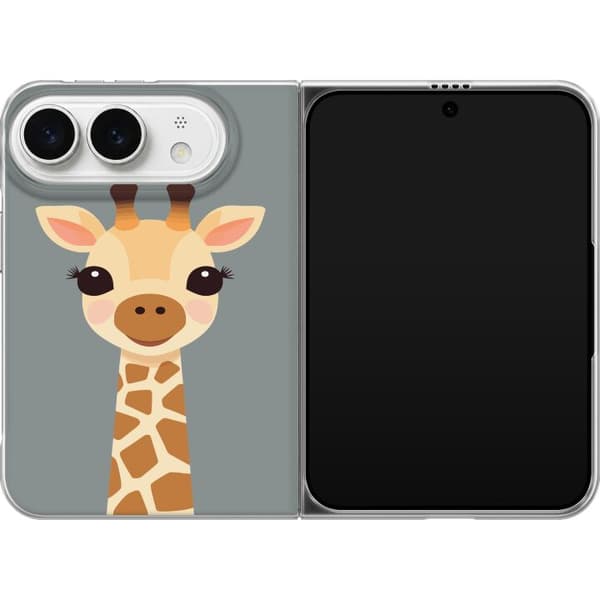 Kompatibelt Mobilskal till Apple iPhone Duo Söt giraff med stora ögon