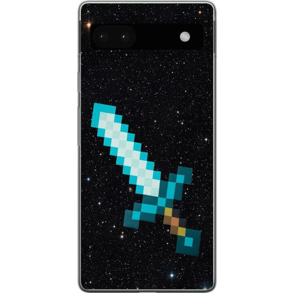 Kompatibelt Mobilskal till Google Pixel 6a Minecraft Svärd