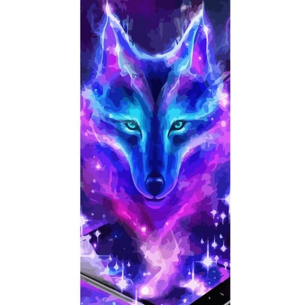 Kompatibelt Plånboksfodral till Apple iPhone 13 Pro Neon Varg