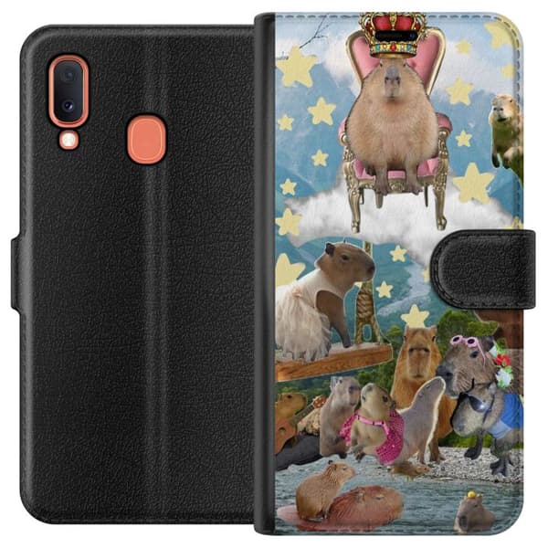 Kompatibelt Lommeboketui til Samsung Galaxy A20e Capybara