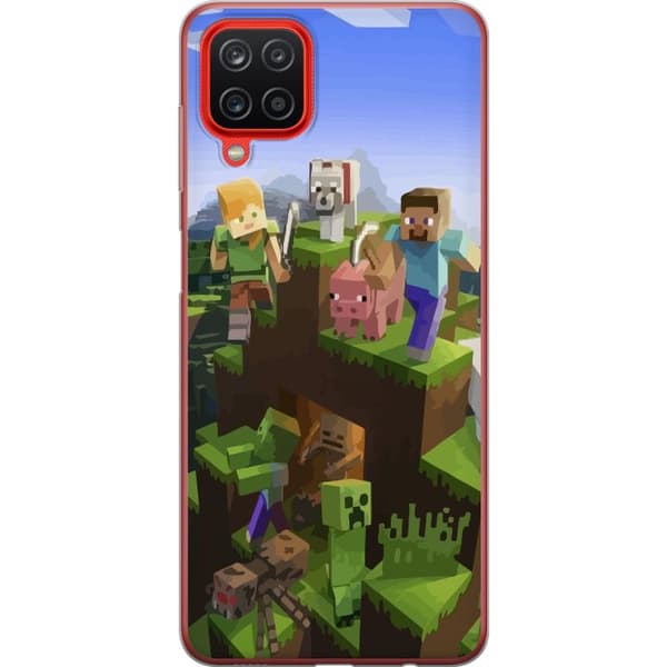 Kompatibelt Mobildeksel til Samsung Galaxy A12 MineCraft