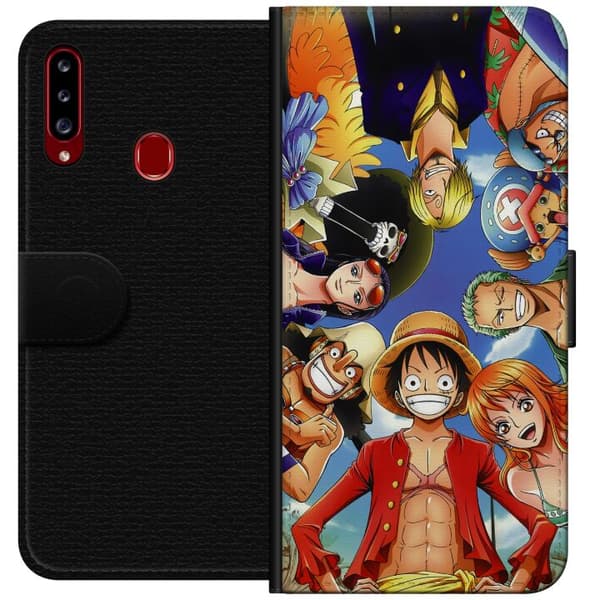 Kompatibelt Plånboksfodral till Samsung Galaxy A20s Anime