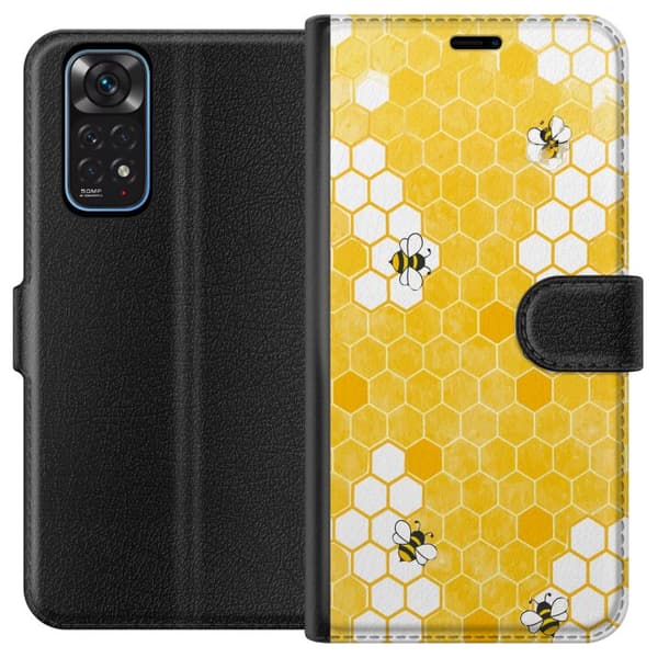 Kompatibelt Plånboksfodral till Xiaomi Redmi Note 11 Bin och honungskaka