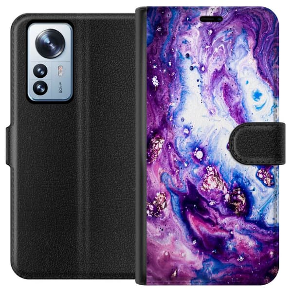 Kompatibelt Plånboksfodral till Xiaomi 12 Pro Lila
