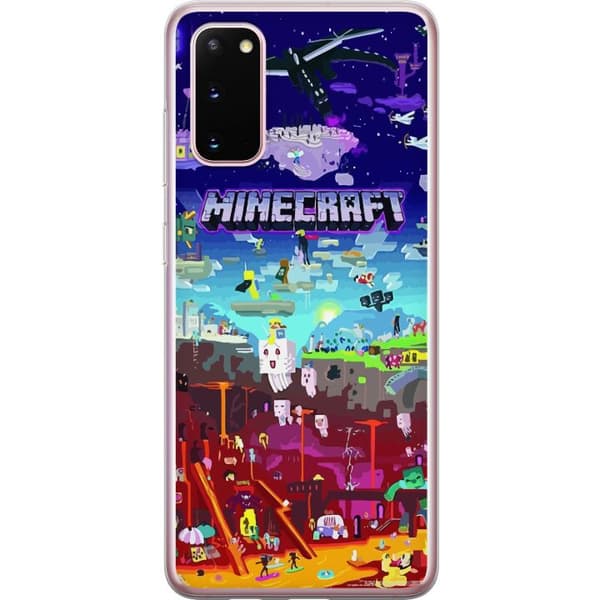 Kompatibelt Mobildeksel til Samsung Galaxy S20 MineCraft