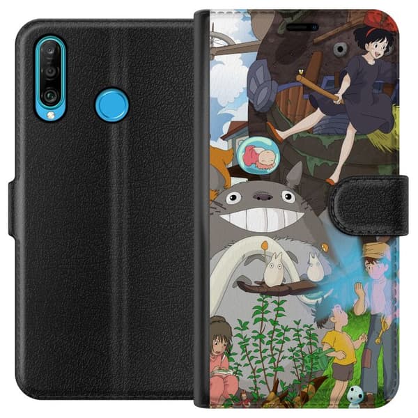 Kompatibelt Lommeboketui til Huawei P30 lite Studio Ghibli