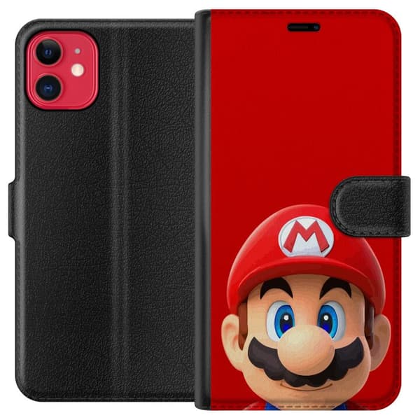 Kompatibel Tegnebogsetui til Apple iPhone 11 Super Mario Bros